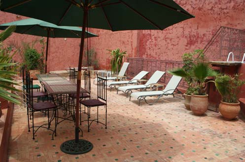 terrasse riad meknes